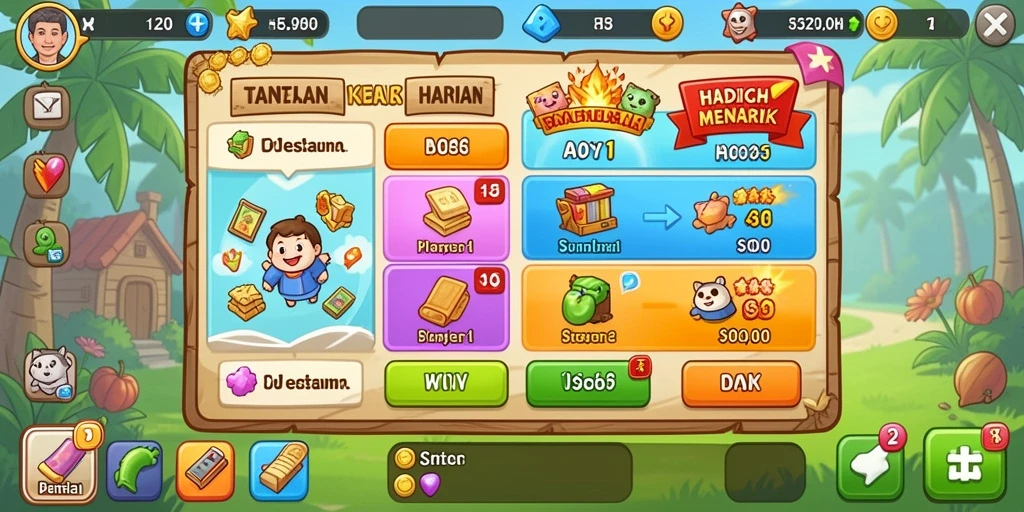Fitur interaksi sosial yang menyenangkan antar pemain.