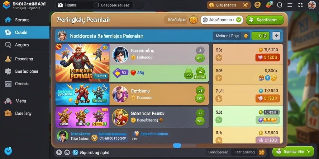 Sistem leaderboard untuk meningkatkan kompetisi.