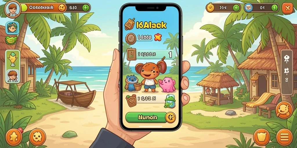 Tangkapan layar menu kustomisasi karakter.